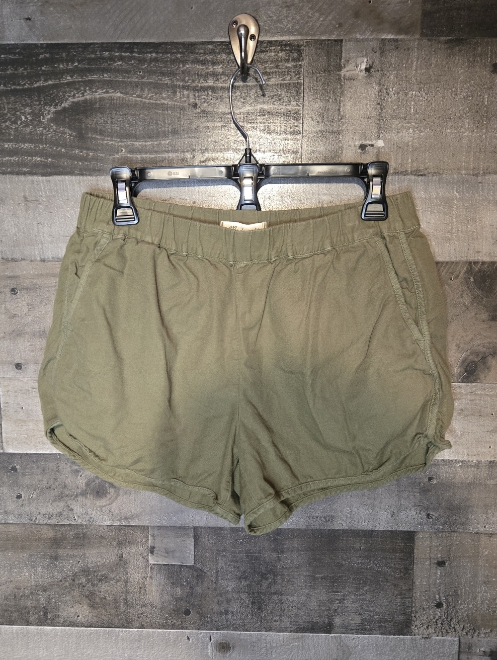 Madewell Olive Green Dolphin Shorts